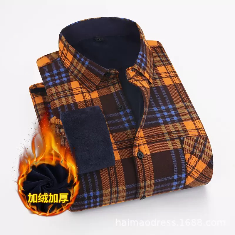 Flannel Shirt Lined - Зимняя новая модная тенденция с плотным