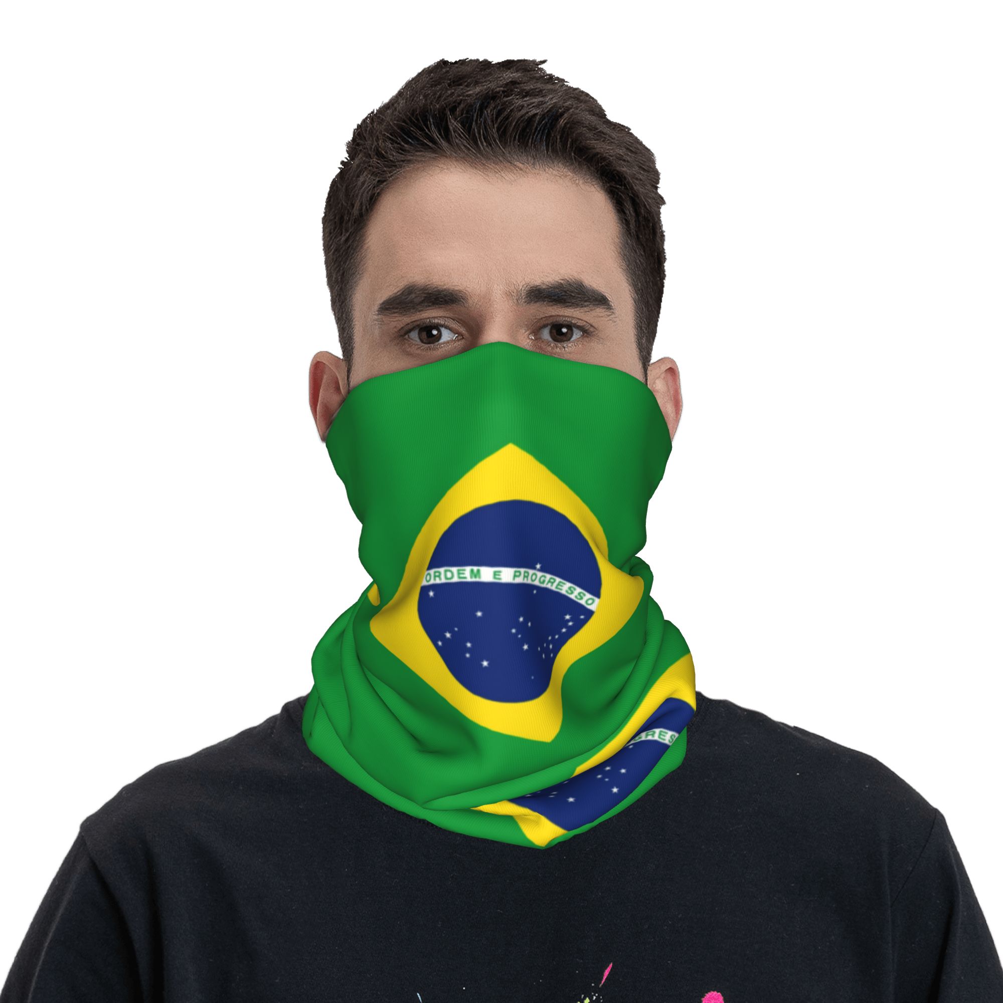 Бандана с флагом Бразилии на з – обзор и цена Neck Gaiter Fleece