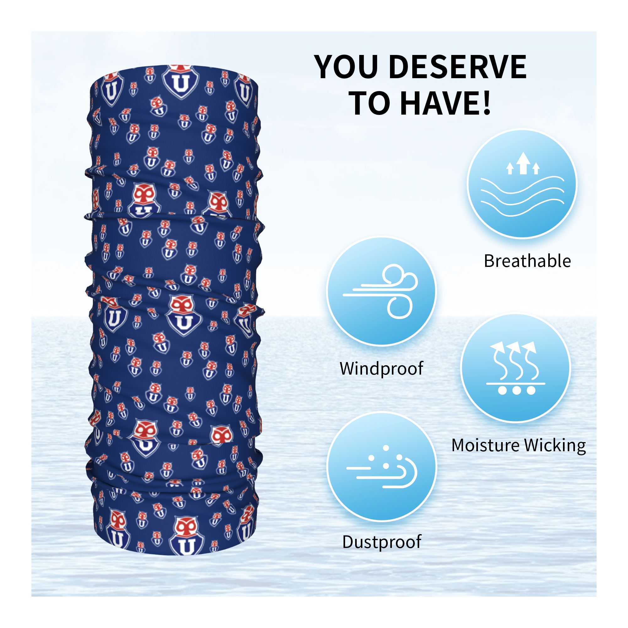 Университет Чили: Ветрозащитны – обзор и цена Neck Gaiter Fleece